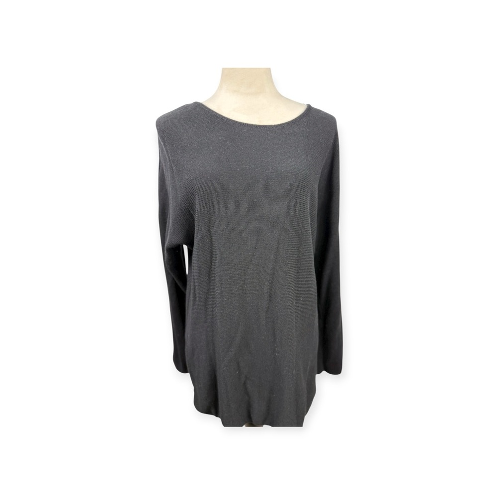 Michael Kors black sweater with zippers in the side size large